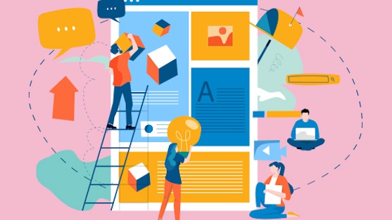 Individuals working but all connected.