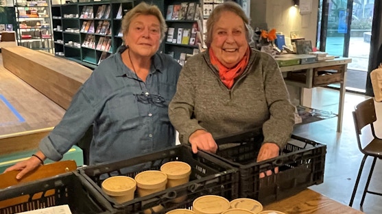 Coördinatoren Marjo Overbeeke (links) en Miek van der Staak (rechts)
