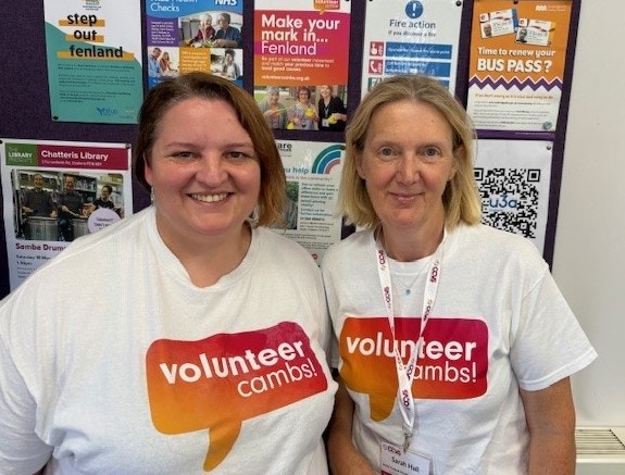 Rima and Sarah, Volunteer Fenland Team