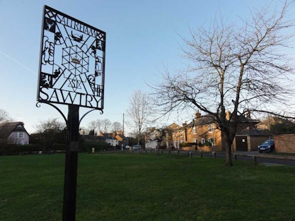 Image of Sawtry sign. 