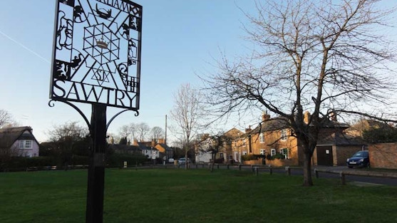 Image of Sawtry sign. 