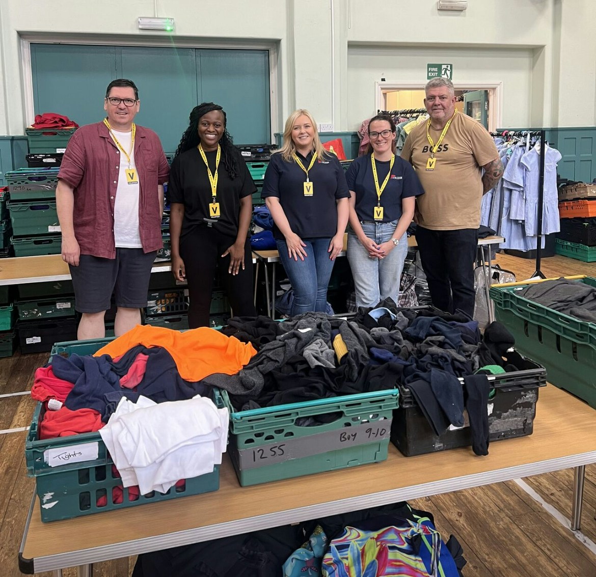 Corporate volunteers support Coventry clothing charity