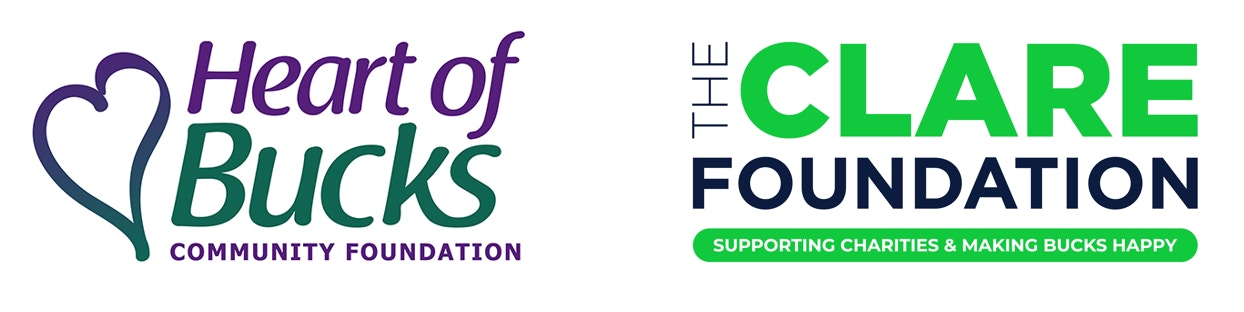 Heart of Bucks and The Clare Foundation logos