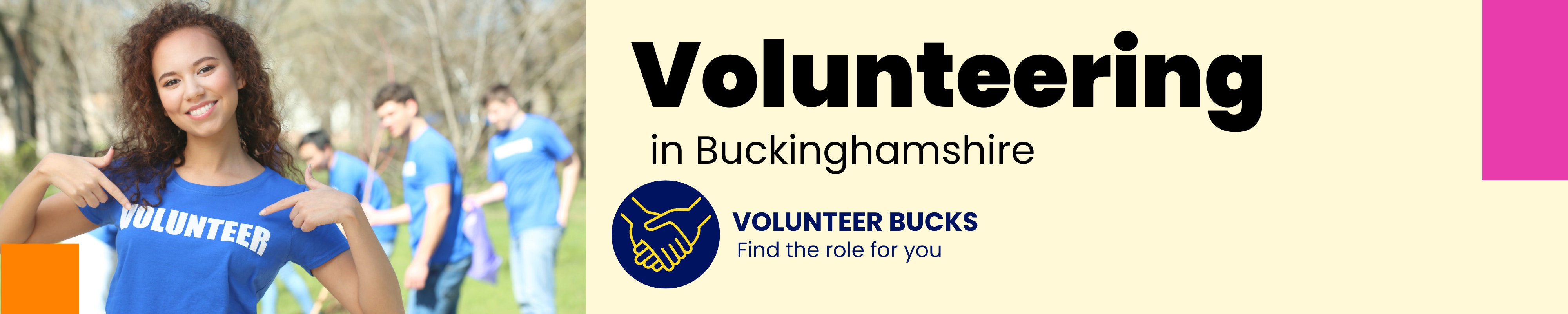 Volunteer Bucks - Volunteering Page banner