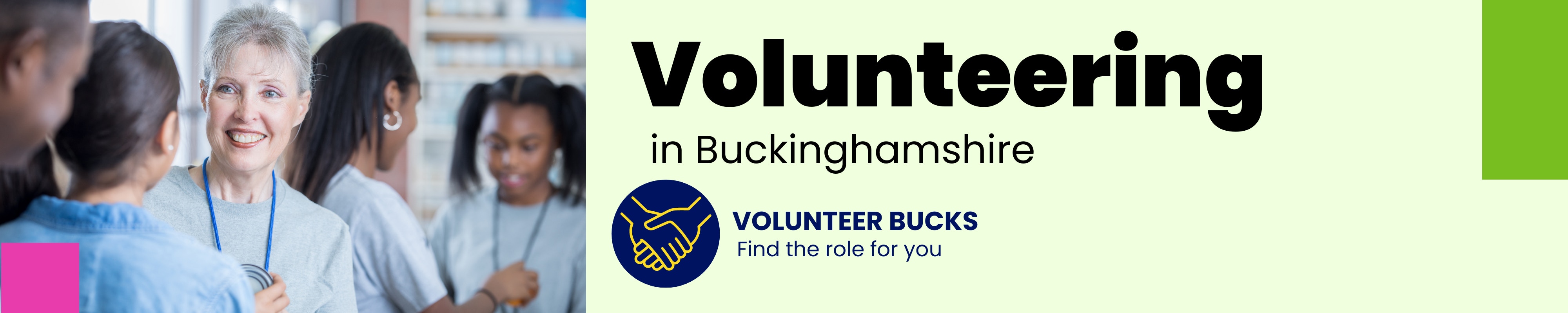 Volunteering in Buckinghamshire - Contact us banner