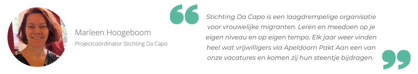 Quote Stichting Da Capo Apeldoorn Pakt Aan
