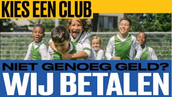 De campagne Kies een club biedt ouders die de contributie of het lesgeld niet zelf kunnen betalen, de mogelijkheid contact met ons op te nemen via het speciale telefoonnummer 088 – 8 800 888 of via kieseenclub.nl. 