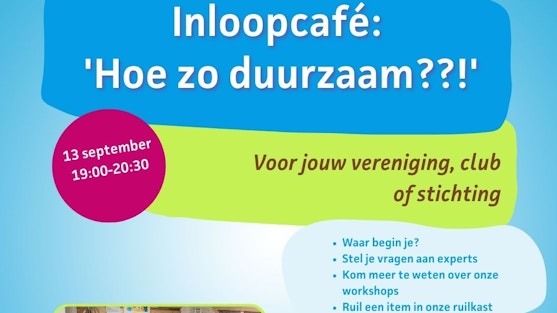Zero waste tip Inloopcafé Hoe zo duurzaam??!