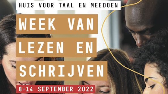 Donderdag 8 september t/m woensdag 14 september 2022  : Programma Week van Lezen en Schrijven 
